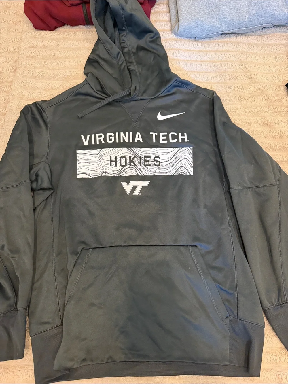 Nike Dark Gray Virginia Tech Hokies Hoodie